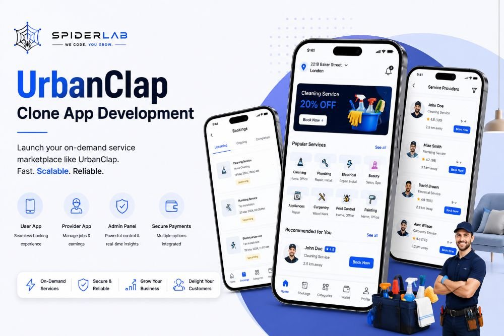 UrbanClap Clone Mockup
