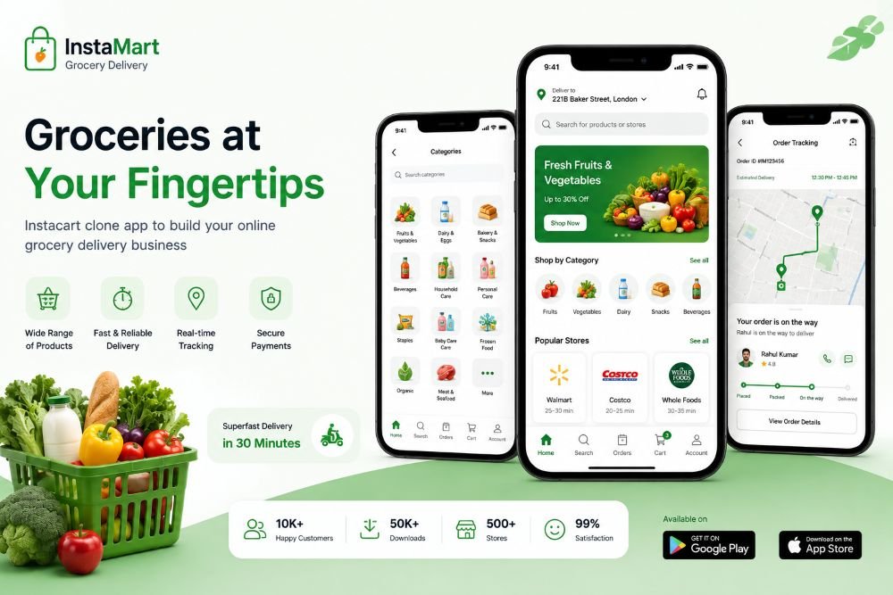 Instacart Clone Mockup